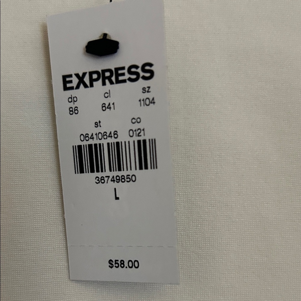 Express Cream Peplum Tank Top - Picture 2 of 3